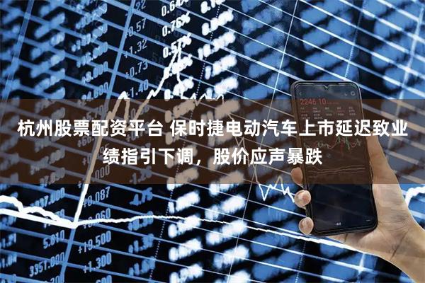 杭州股票配资平台 保时捷电动汽车上市延迟致业绩指引下调，股价应声暴跌